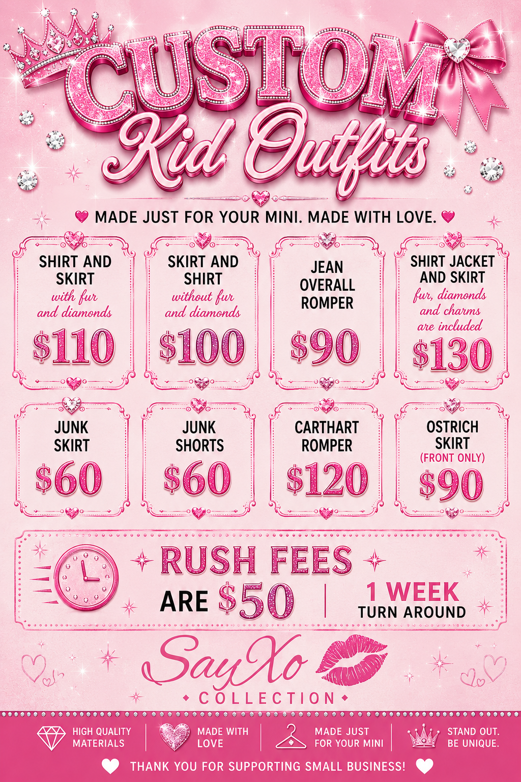 Custom Kid Outfits